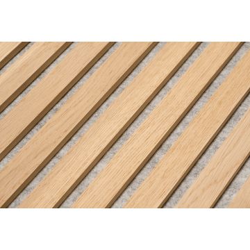 Floer Wandpaneel Akupanel Onbehandeld Eiken Grijs