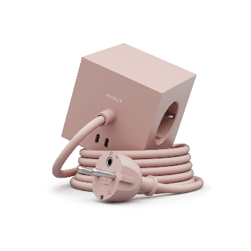 AVOLT Square 1 with 30W Dual USBC & Magnetic base - 1.8m - Old Pink