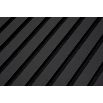 Floer Wandpaneel Akupanel Lino Zwart