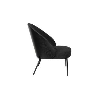 Lounge Chair Rodin BouclÃ© Black