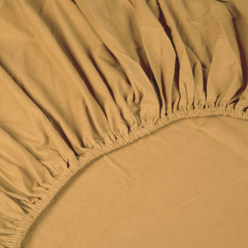 Kayori Showa hoeslaken flanel - Goud