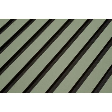 Floer Wandpaneel Akupanel Lino Olijfgroen