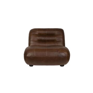 Lounge Chair Wyatt Wax Leather Chocolate