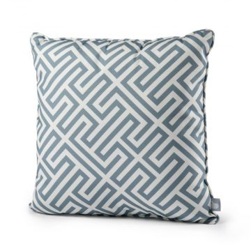 Extreme Lounging b-cushion Pattern Maze Sea Blue