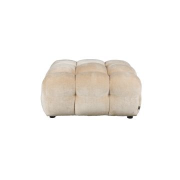 Hocker Hackman Velours Beige