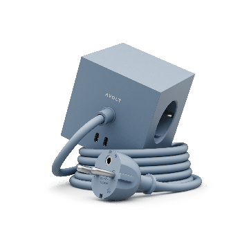 AVOLT Square 1 with 30W Dual USBC & Magnetic base - 1.8m - Shark Blue