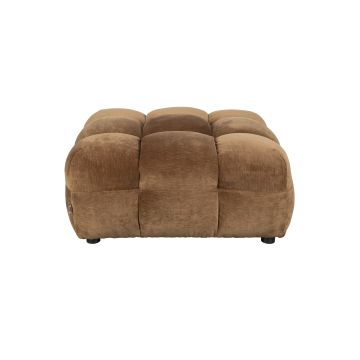 Hocker Hackman Velours Cognac