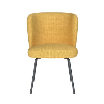 Chair Stan Ochre 4 Metal Legs