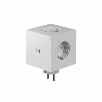 AVOLT Square 2 Socket extender with 30W Dual USBC - Gotland Gray