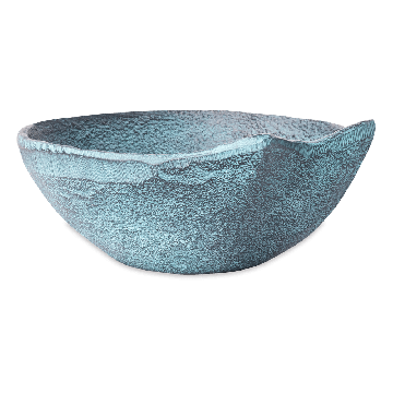 Benoa Schaal Decoratief Blauw Patina Groot (set of 4)