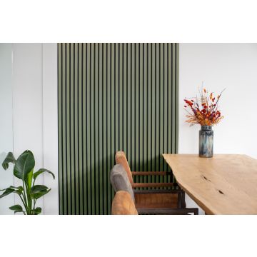 Floer Wandpaneel Akupanel XL Lino Olijfgroen
