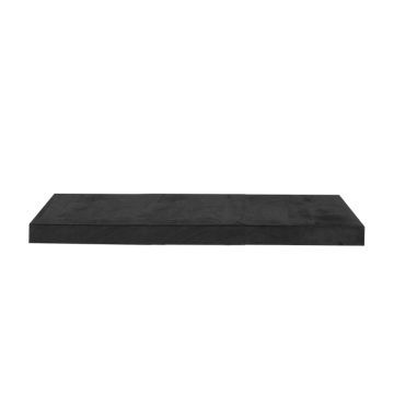LABEL51 Eetkamertafel Tafelblad Straight Edge - Zwart - Mangohout - 120 cm Straight