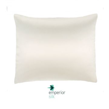 Emperior Silk Kussensloop Schumann Convenience Volant Ivoorwit