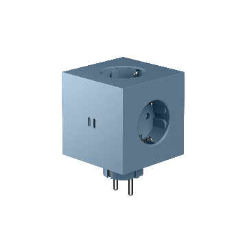 AVOLT Square 2 Socket extender with 30W Dual USBC - Shark Blue