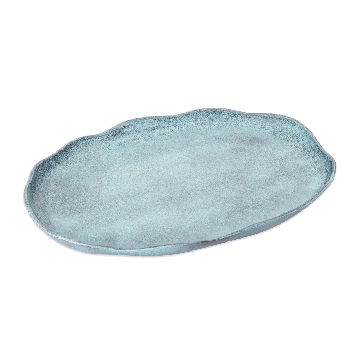 Benoa Bord Ovaal Blauw Patina 50,5 (set of 4)