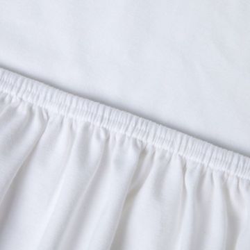 Kayori Edo topperhoeslaken katoensatijn - Wit