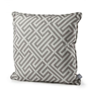 Extreme Lounging b-cushion Pattern Maze Silver Grey
