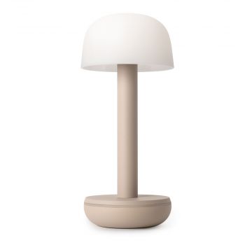 Humble Two Table Light Beige PC Frosted