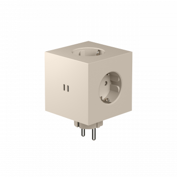 AVOLT Square 2 Socket extender with 30W Dual USBC - Beige