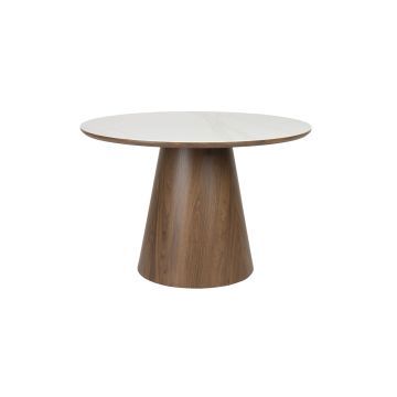 Dining Table Almira Round Walnut