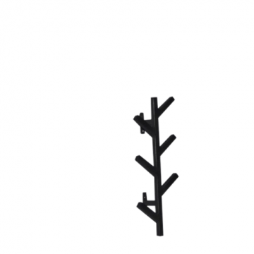 Benoa Kapstok Zwart 50 2 Pieces a Box (set of 2)