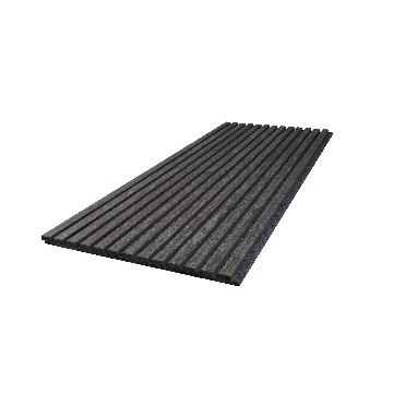 Akupanel Houtskool Zwart Vilt - 130 X 52 Cm