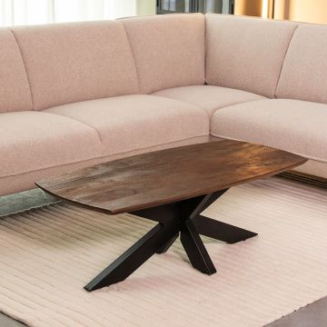 LABEL51 Salontafel Zane - Espresso - Mangohout