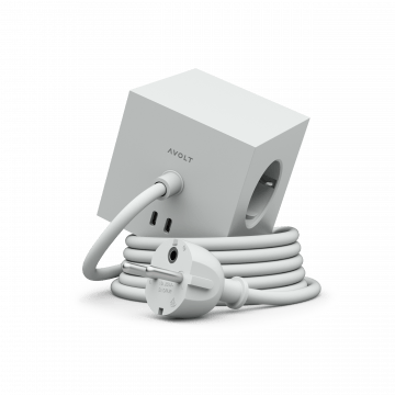 AVOLT Square 1 with 30W Dual USBC & Magnetic base - 1.8m - Gotland Gray
