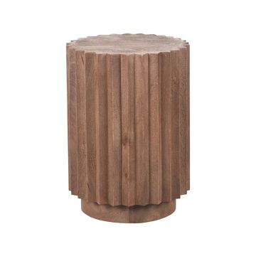 LABEL51 Bijzettafel Novan - Espresso - Mangohout