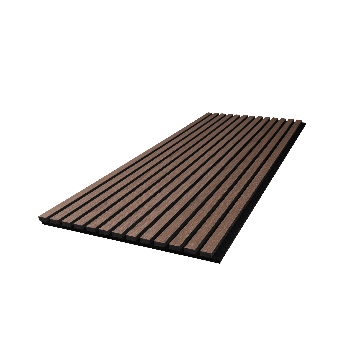 Akupanel Walnoot Zwart Vilt - 130 X 52 Cm