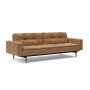 Innovation Living Dublexo Styletto Sofa Bed Dark Wood With Arms - stof 551
