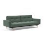 Innovation Living Splitback Styletto Sofa Bed Light Wood With Arms - stof 518