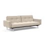 Innovation Living Splitback Chrome Sofa Bed With Arms - stof 586
