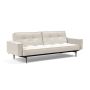 Innovation Living Splitback Styletto Sofa Bed Dark Wood With Arms - stof 531