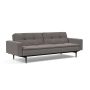 Innovation Living Dublexo Styletto Sofa Bed Black Wood With Arms - stof 521
