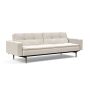 Innovation Living Dublexo Styletto Sofa Bed Dark Wood With Arms - stof 531