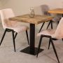 LABEL51 Eetkamertafel Tafelblad Straight Edge - Rough - Mangohout - 70 cm Straight