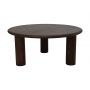 Adore Hsm Collection-Ronde Salontafel Pillar-80X80X35-Bruin-Mango