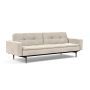 Innovation Living Dublexo Styletto Sofa Bed Dark Wood With Arms - stof 594