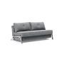 Innovation Living Cubed 160 Chrome Sofa Bed - stof 565