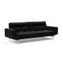 Innovation Living Splitback Chrome Sofa Bed With Arms - stof 550