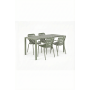 Set Garden Table Vondel 168,5 + 4 Armchair Vondel Green