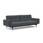 Innovation Living Splitback Styletto Sofa Bed Black Wood With Arms - stof 894