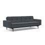 Innovation Living Dublexo Styletto Sofa Bed Black Wood With Arms - stof 894