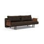 Innovation Living Recast Sofa Bed Dark Styletto With Arms - stof 358