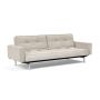 Innovation Living Splitback Chrome Sofa Bed With Arms - stof 280