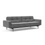 Innovation Living Dublexo Styletto Sofa Bed Dark Wood With Arms - stof 563