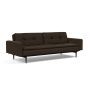 Innovation Living Dublexo Styletto Sofa Bed Black Wood With Arms - stof 358