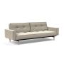 Innovation Living Splitback Styletto Sofa Bed Light Wood With Arms - stof 539