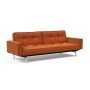 Innovation Living Splitback Chrome Sofa Bed With Arms - stof 412